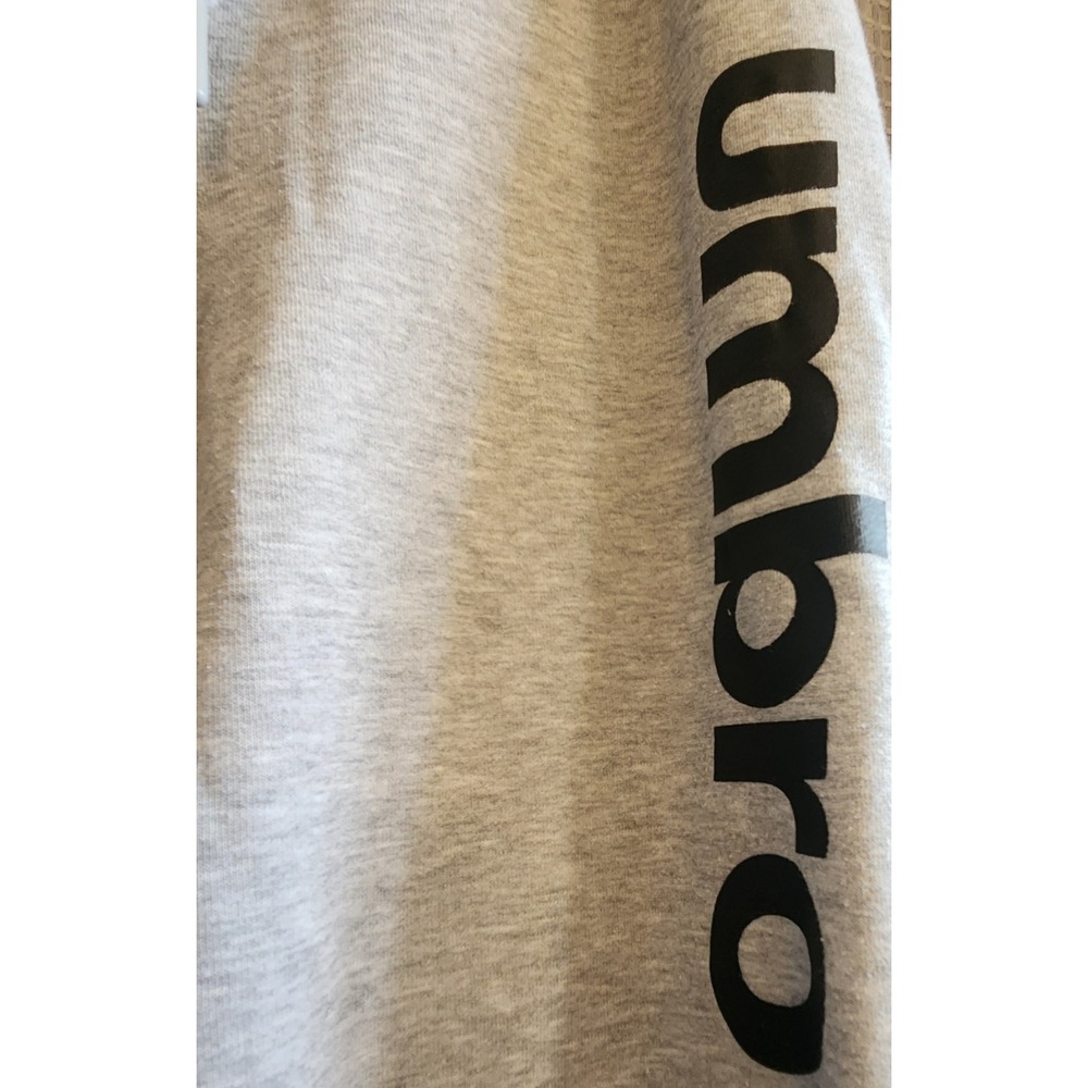 Like New Umbro Jogger Sweatpants Mens Medium Gray Blokecore Athletic Fleece Logo - Picture 8 of 12